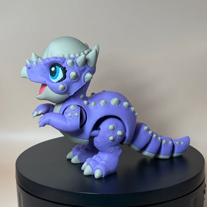 Pachycephalosaursus Dinosaur Figurine | Articulated Prehistoric Pal | Flexible Dinosaur Desk Gift