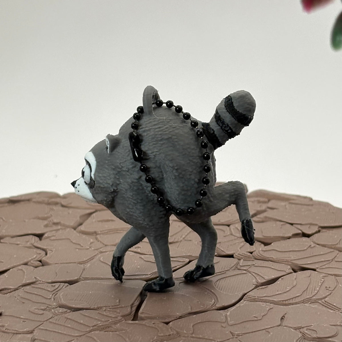 Jimothy Raccoon Figurine or Keychain | Funny Seattle Raccoon  | 3D Printed Collectible | Fun Desk Pet