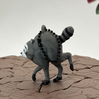 Jimothy Raccoon Figurine or Keychain | Funny Seattle Raccoon  | 3D Printed Collectible | Fun Desk Pet