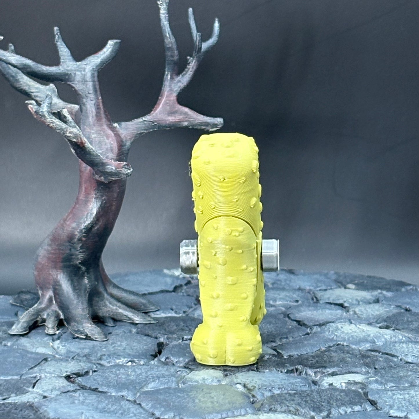 Halloween Pickle Fidget | Articulated Witch, Zombie, or Frankenstein Keychains | Frankenstein (w/stand) Desk Buddy | 3D Printed Gift