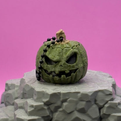 Halloween Pumpkin Clicker Keychain | Mini Jack-o'-Lantern Fidget | Fall Decor | Spooky Pumpkin | 3D Printed