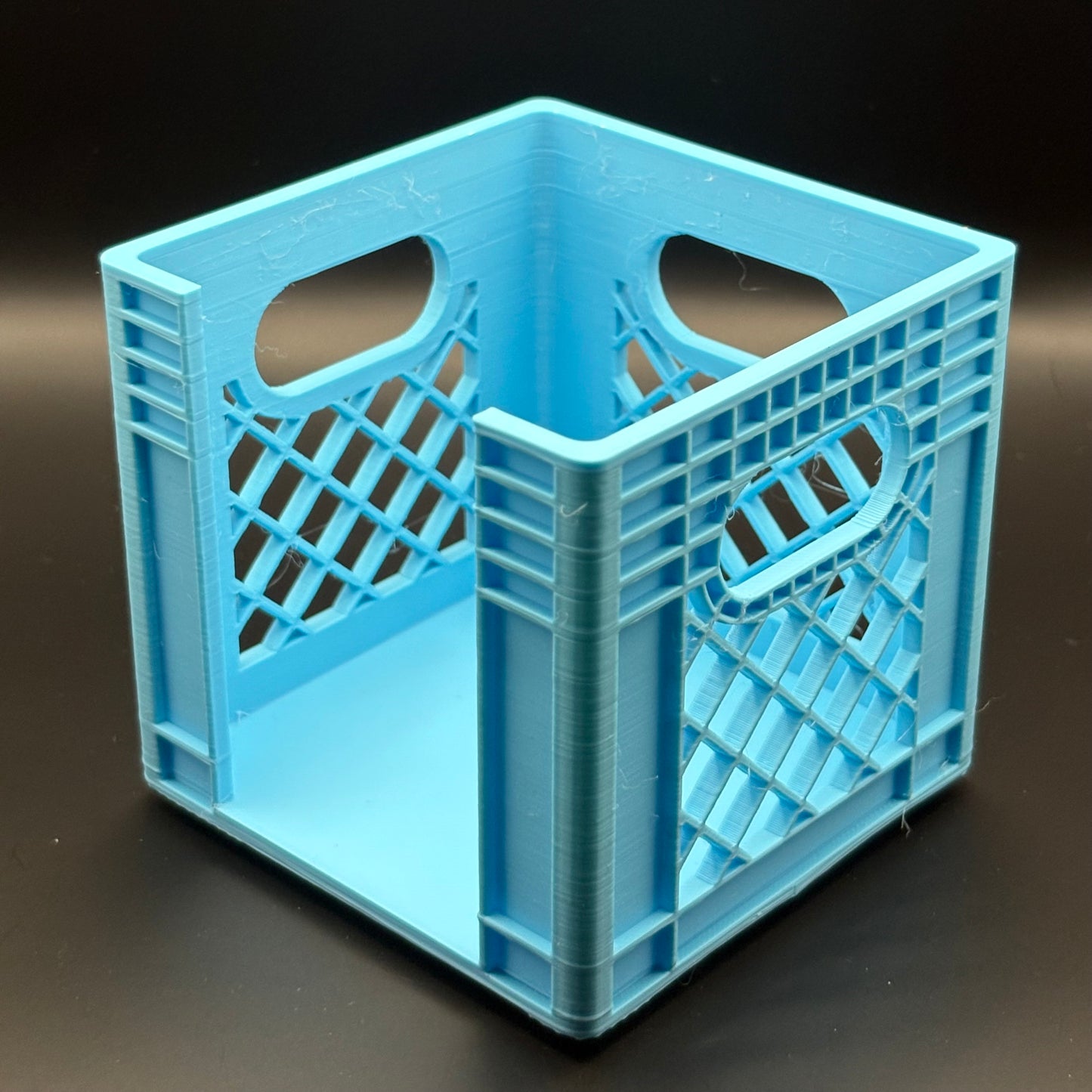 Milk Crates | Mini  Stackable Desk Organizer | Sticky Note Holder | 3D Printed Containers