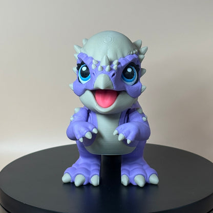Pachycephalosaursus Dinosaur Figurine | Articulated Prehistoric Pal | Flexible Dinosaur Desk Gift