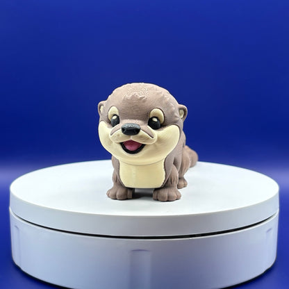 Sea Otter Figurine |  Articulated Oliver the Sea Otter | Ocean Friends Collection | Flexi Desk Pet | 3D Printed Gift