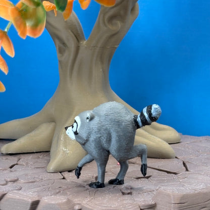 Jimothy the Raccoon | Resident of the Mystic Vale | 3D Printed Figurine or Keychain | Funny Desk Buddy