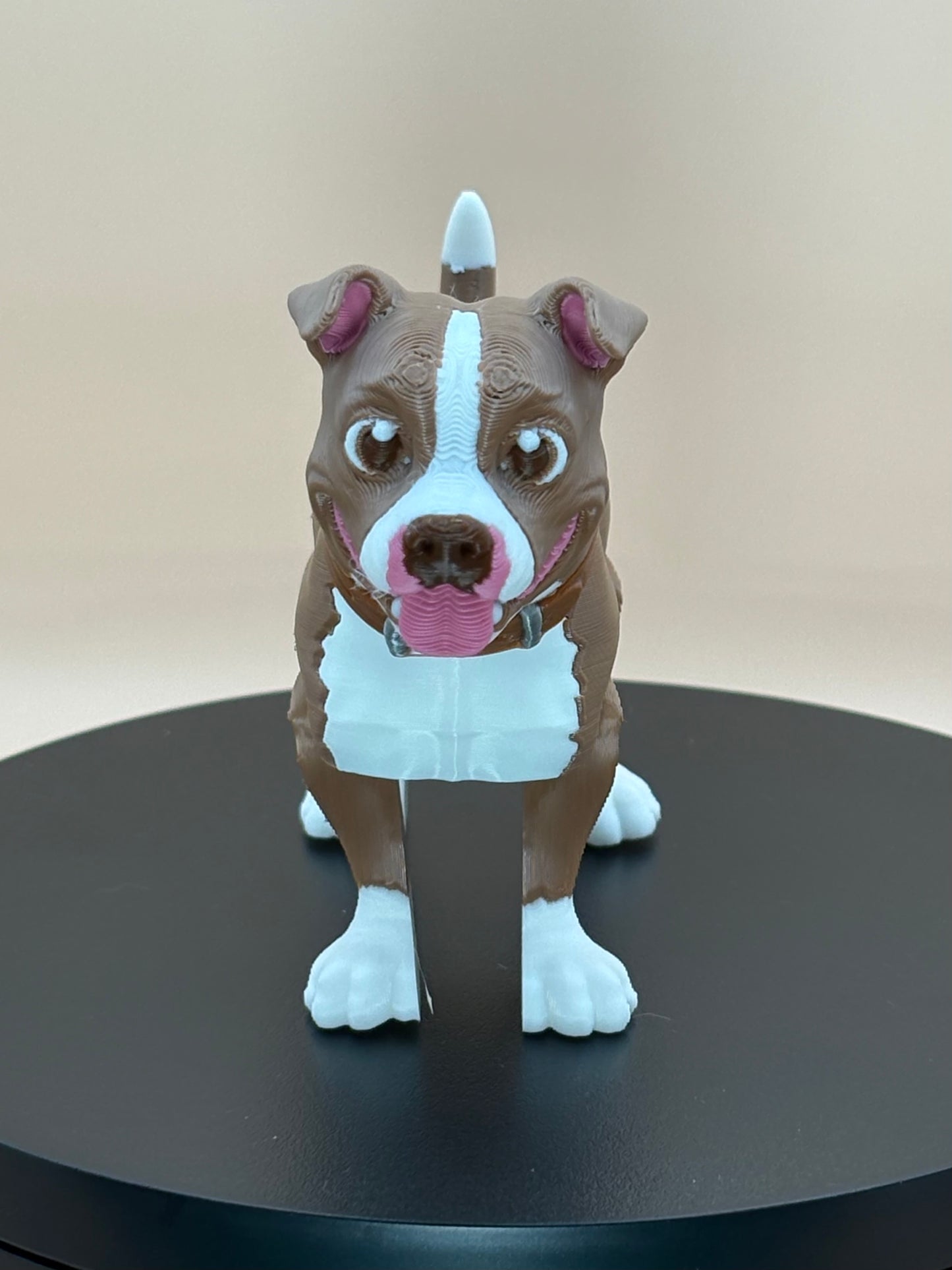 Pit Bull Dog Figurine | Articulated Puppy Pal | Flexi Desk Pet | Dog Lover Gift | 3D Printed