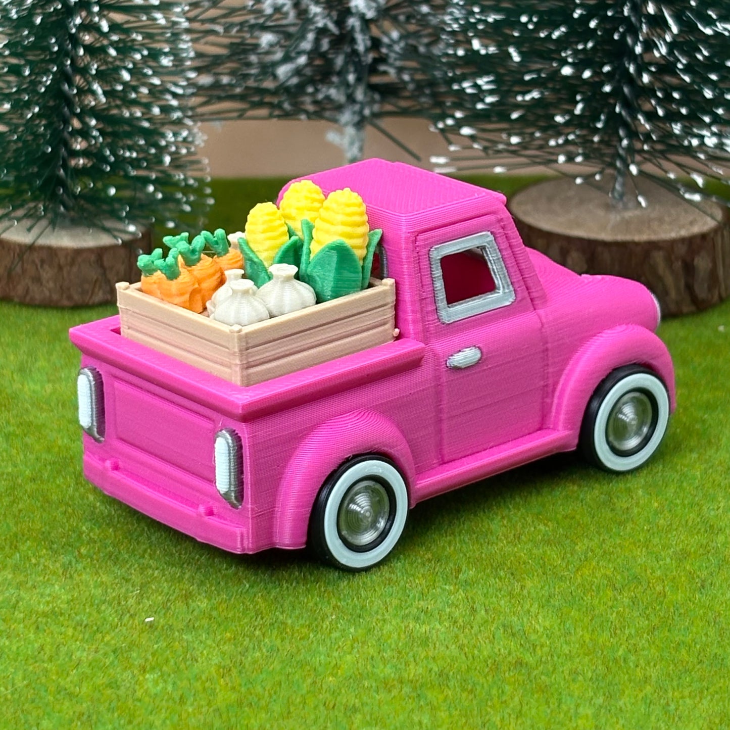 Farmhouse Pickup Truck Clicker | 4-in-1 Fidget Clicker | Mini Farm Truck | 3D Printed Desk Fidget | Mini Grocery Gift (Copy)