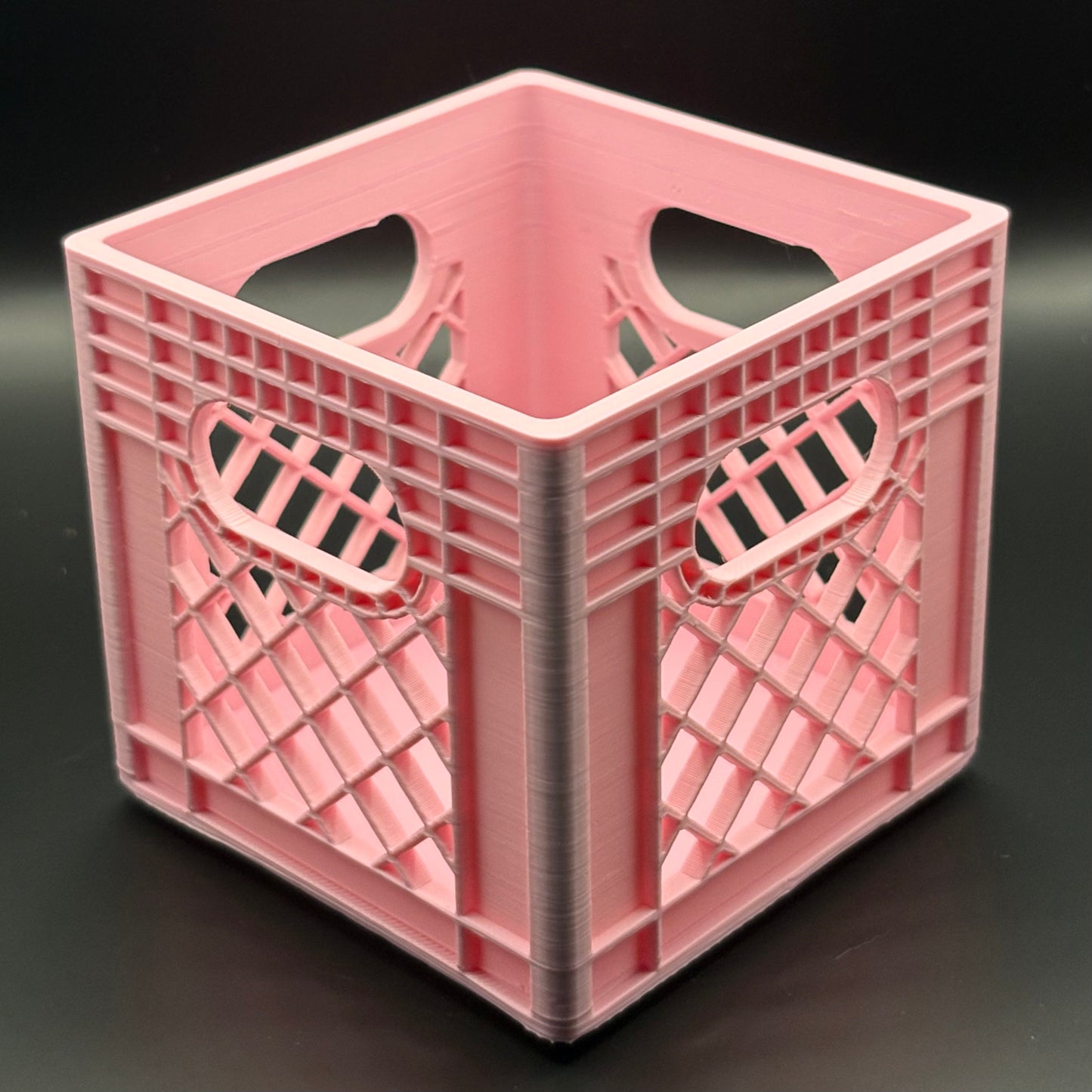 Milk Crates | Mini  Stackable Desk Organizer | Sticky Note Holder | 3D Printed Containers