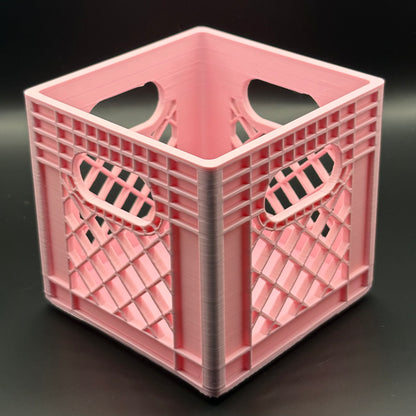 Milk Crates | Mini  Stackable Desk Organizer | Sticky Note Holder | 3D Printed Containers