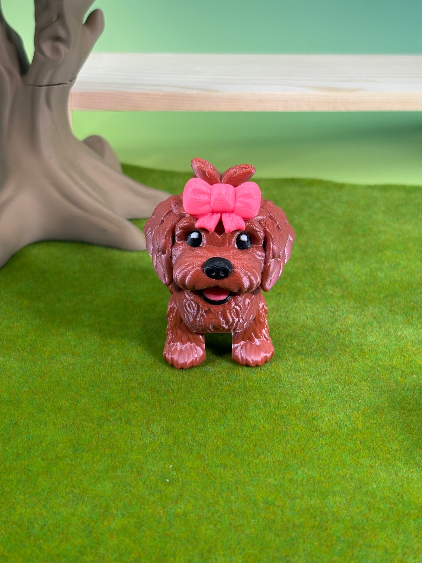 Goldendoodle Dog Figurine | Articulated Puppy Pal | Flexi Desk Pet | Dog Lover Gift | 3D Printed