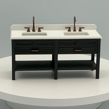 Double Vanity Dollhouse Miniature 1:12 Scale