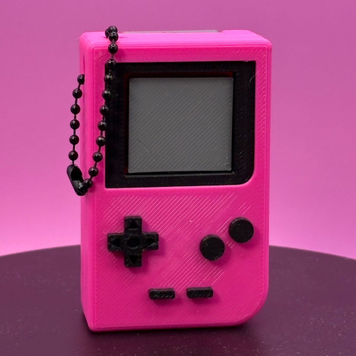 Retro Gaming Clicker Keychain | Teal or Pink | Handheld Fidget Toy | Nostalgic Gamer Gift | 3D Printed Bag Charm