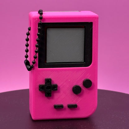 Retro Gaming Clicker Keychain | Teal or Pink | Handheld Fidget Toy | Nostalgic Gamer Gift | 3D Printed Bag Charm