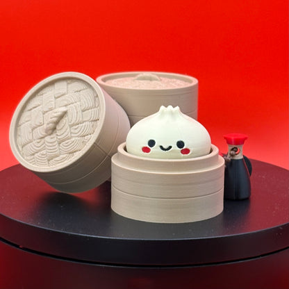 Dumpling Fidget Clicker with Soy Sauce 🥟