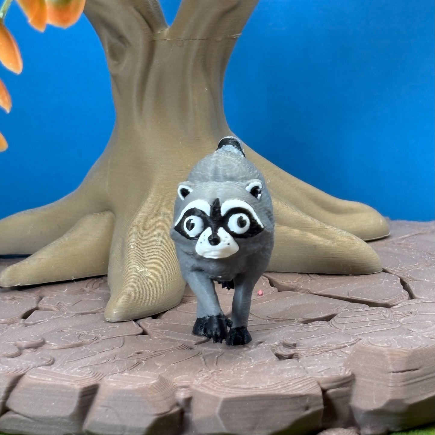 Jimothy the Raccoon | Resident of the Mystic Vale | 3D Printed Figurine or Keychain | Funny Desk Buddy