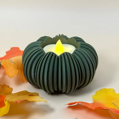 Pumpkin Tealight LED Candleholder | Fall Flameless Pumpkin Candle Holder