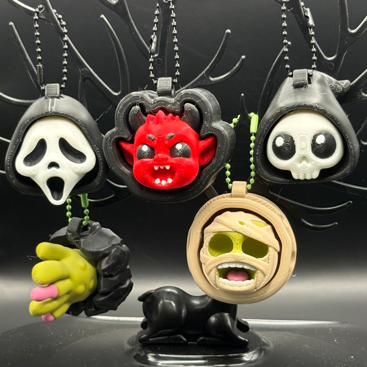 Halloween Character Clickers | Mummy, Skeleton, Ghostface, Devil &amp; Zombie Hand