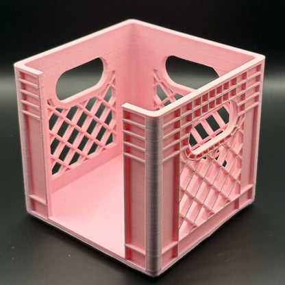Milk Crates | Mini  Stackable Desk Organizer | Sticky Note Holder | 3D Printed Containers