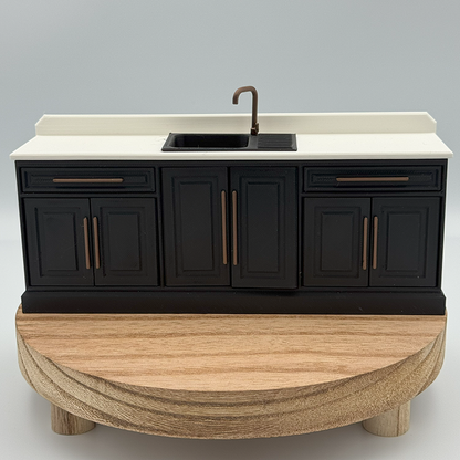 Kitchen Sink Cabinet Dollhouse Minature 1:12 Scale