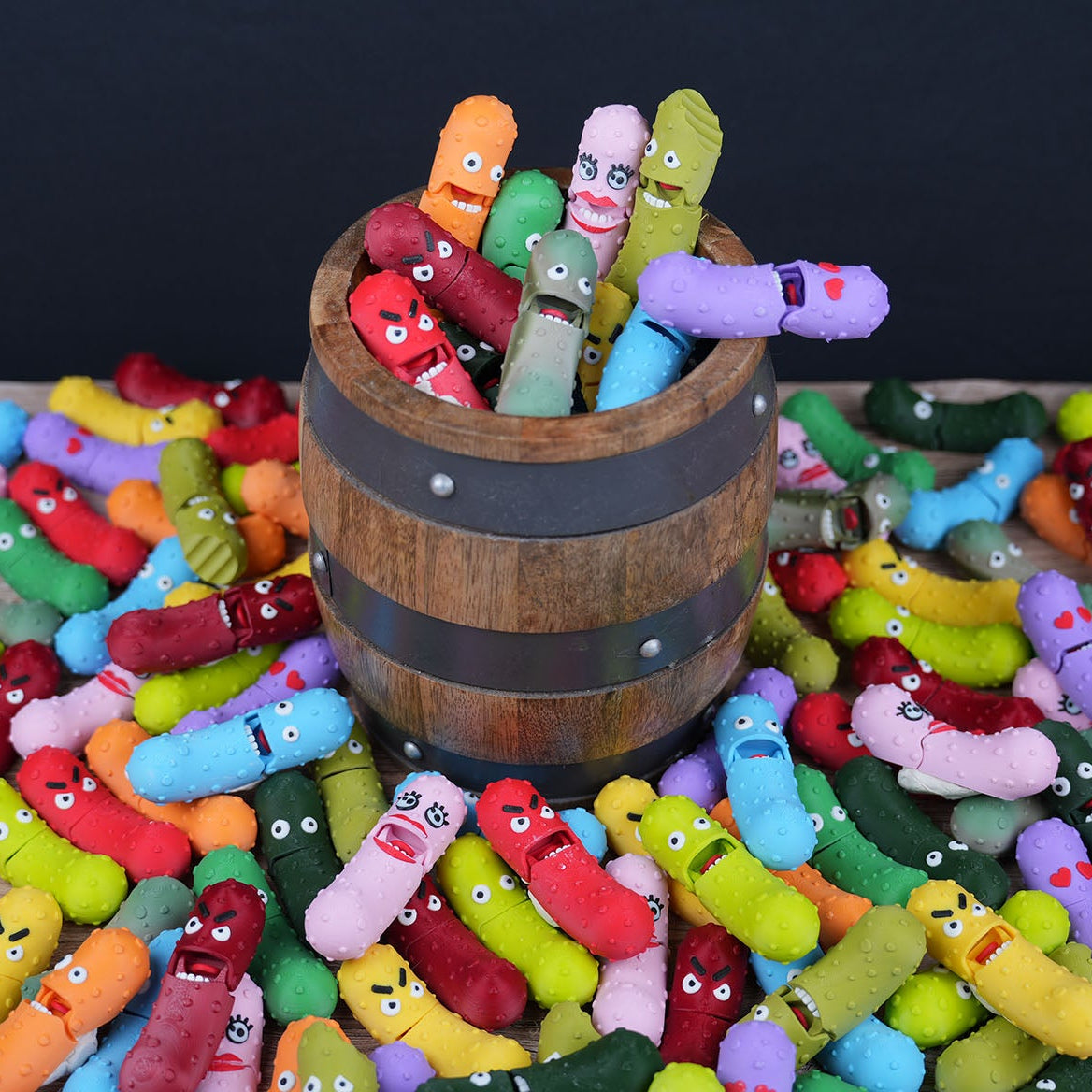 XL Pickle Fidget Clicker – Large 3D Printed Pickle Pal | Kawaii Desk Accessory | Sensory Fidget Collectible Gift