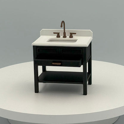 Single Vanity Dollhouse Miniature 1:12 Scale