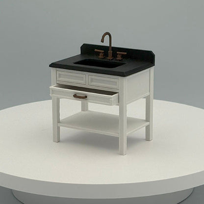 Single Vanity Dollhouse Miniature 1:12 Scale