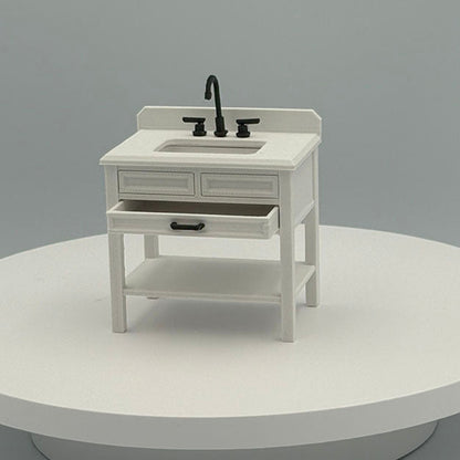 Single Vanity Dollhouse Miniature 1:12 Scale