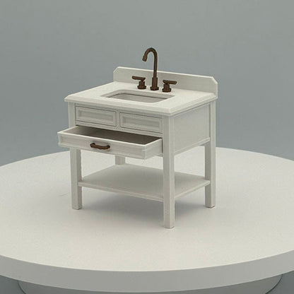 Single Vanity Dollhouse Miniature 1:12 Scale