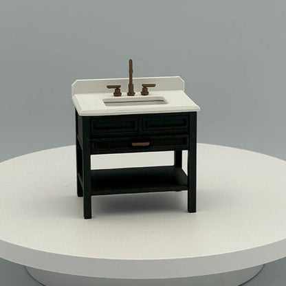 Single Vanity Dollhouse Miniature 1:12 Scale