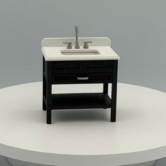 Single Vanity Dollhouse Miniature 1:12 Scale