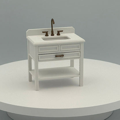 Single Vanity Dollhouse Miniature 1:12 Scale
