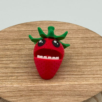 Basket of Two Silly Strawberry Fidgets