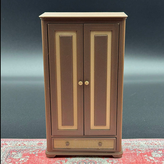 Wardrobe Dollhouse Miniature 1:12 Scale