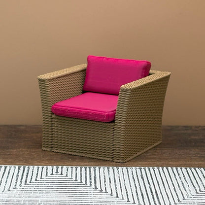 Wicker Chair Dollhouse Miniature 1:12 Scale