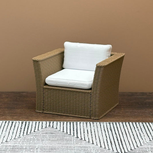 Wicker Chair Dollhouse Miniature 1:12 Scale