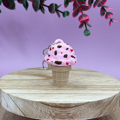 Ice Cream Cone Clicker Keychains