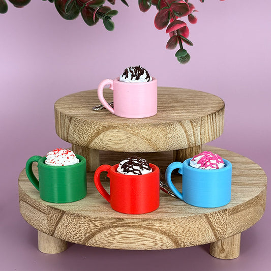 Cozy Cup Clicker Keychains