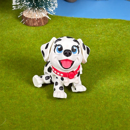 Dalmatian Puppy Pals – Firefighter Dalmatian & Spotted Puppy, Sold Separately, Cute Dog Figurines