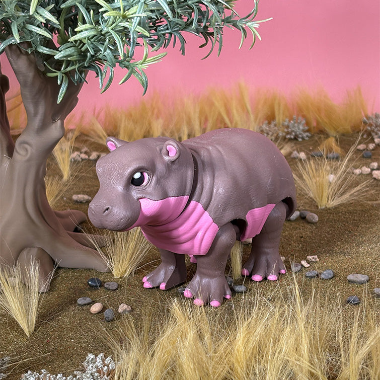 Hazel the Adult Hippo & Hopper the Baby Hippo