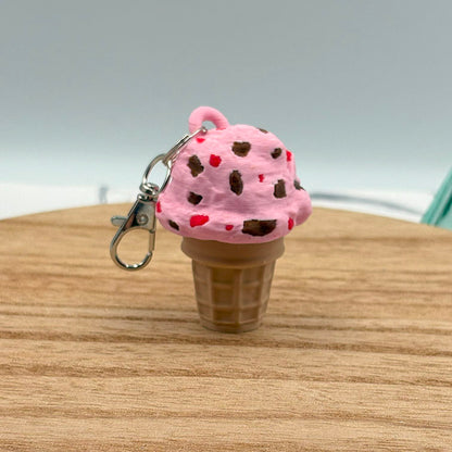 Ice Cream Cone Clicker Keychains