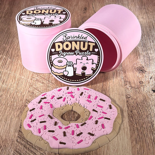 Donut Puzzle 🍩 | 36 or 60 Pieces | 3D Printed |