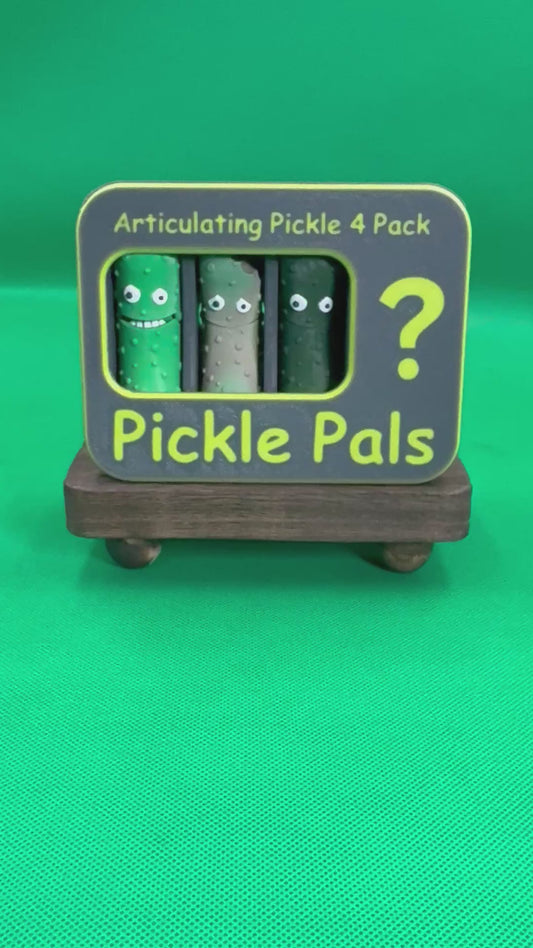 Savory Pickle Pal Collection - Set of 4 XL Pickle Fidgets (Includes a 4th Mystery Pickle)