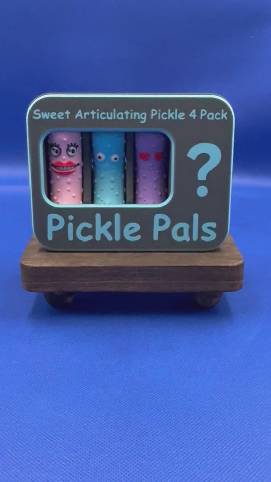 Sweet Pickle Pals Collection – Set of 4 XL Pickle Fidgets (Includes a 4th Mystery Pickle)