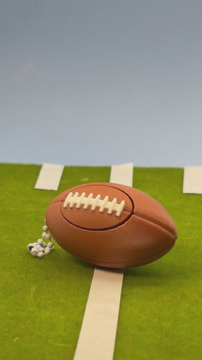 Football Clicker Keychain | Sports Fidget Toy | Football Fan Gift | Game Day Keychain | 3D Printed