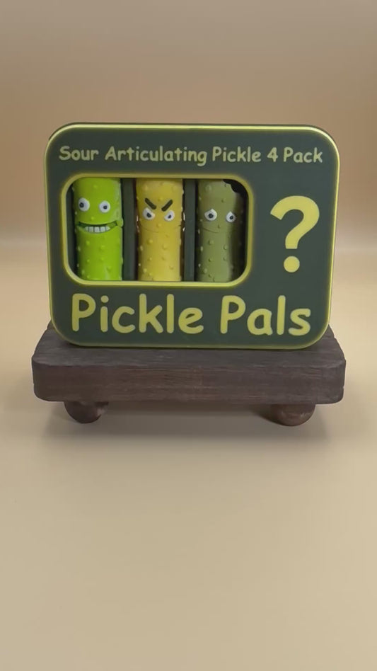 Sour Pickle Pals Collection – Set of 4 XL Pickle Fidgets (Includes 4th Mystery Pickle)